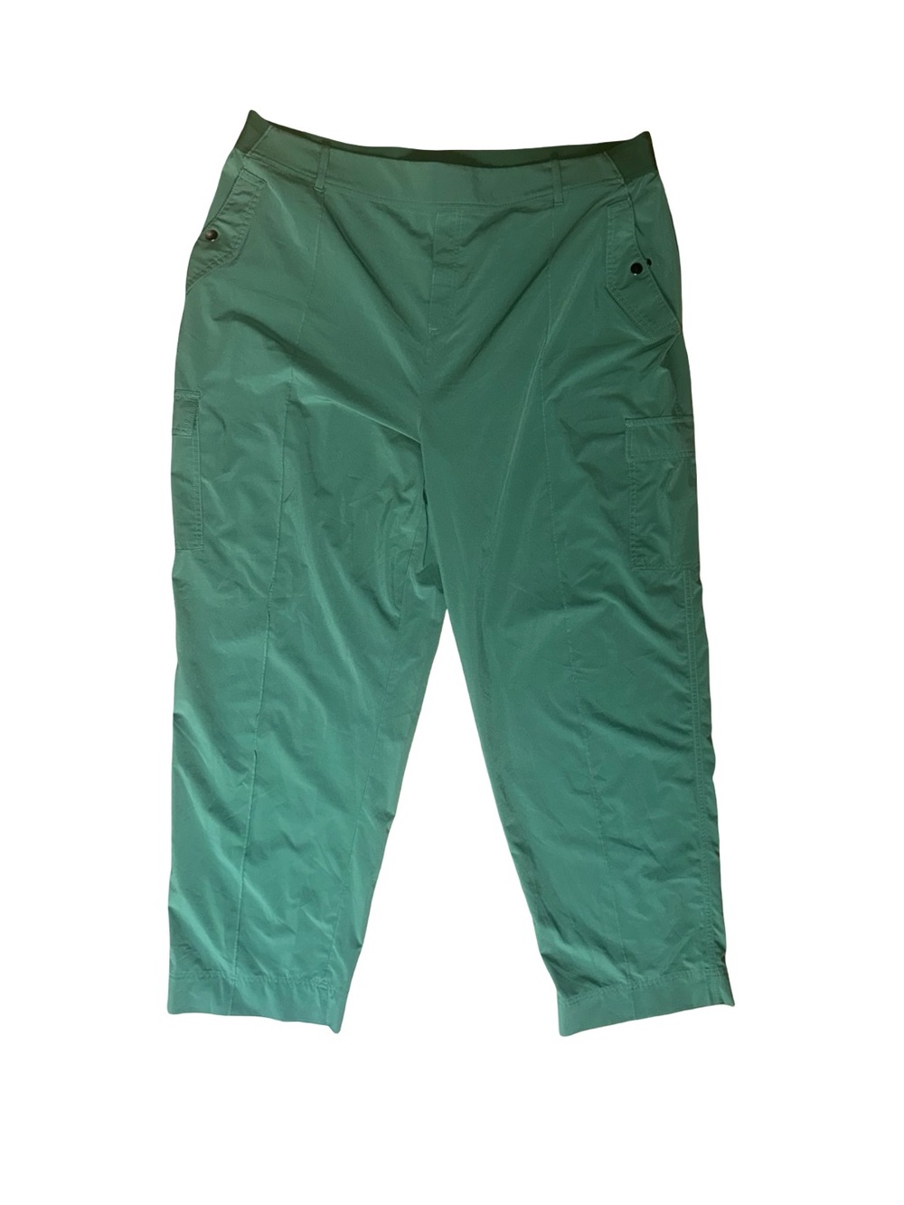 ATHLETA Brooklyn Ankle Pants Womens‎ Size 22 Green Pants Zip Pockets